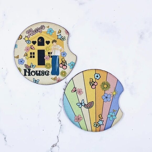 HARRY STYLES HARRYS HOUSE CAR COASTERS - Picture 1 of 1